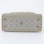 Louis Vuitton Monogram Mini Marie Blue Leather Canvas Handbag Tote — view 6