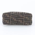 Fendi Zucca Pouch FF Leather Canvas Handbag — view 5