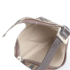 Fendi Zucca Pouch FF Leather Canvas Handbag — view 6