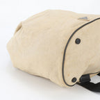 Prada Triangle Logo Drawstring Leather Canvas 2-Way Belt Bag Crossbody Body — view 6