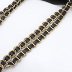 Prada Leather Chain Shoulder Bag Tote Black — view 8