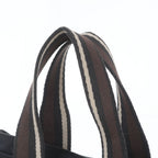 Hermes Troca Horizontal PM Leather Canvas Tote Bag — view 2