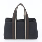 Hermes Troca Horizontal PM Leather Canvas Tote Bag — view 3