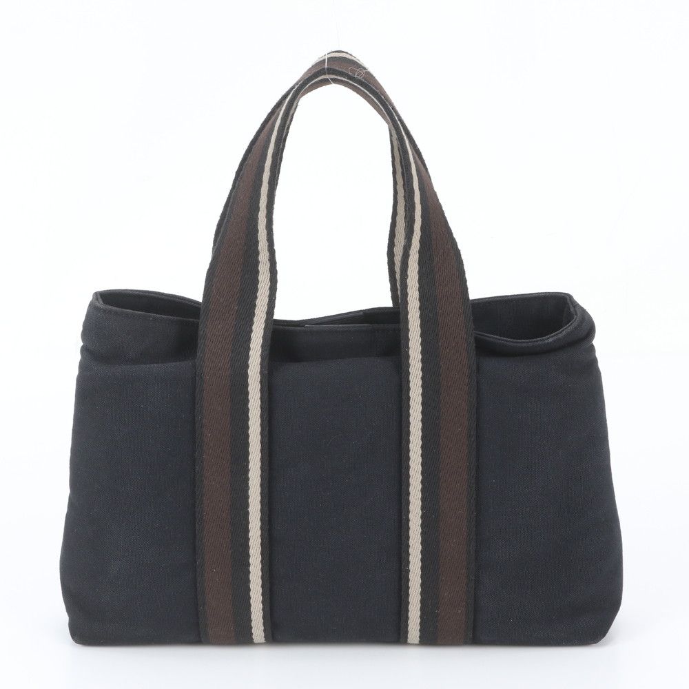 Hermes Troca Horizontal PM Leather Canvas Tote Bag — view 3