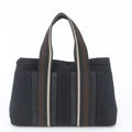 Hermes Troca Horizontal PM Leather Canvas Tote Bag