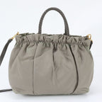 Prada Tessuto Nylon Leather 2-Way Shoulder Bag Crossbody Hand — view 4