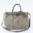 Prada Tessuto Nylon Leather 2-Way Shoulder Bag Crossbody Hand
