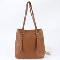 Prada Leather Tote Bag Shoulder Hand Brown