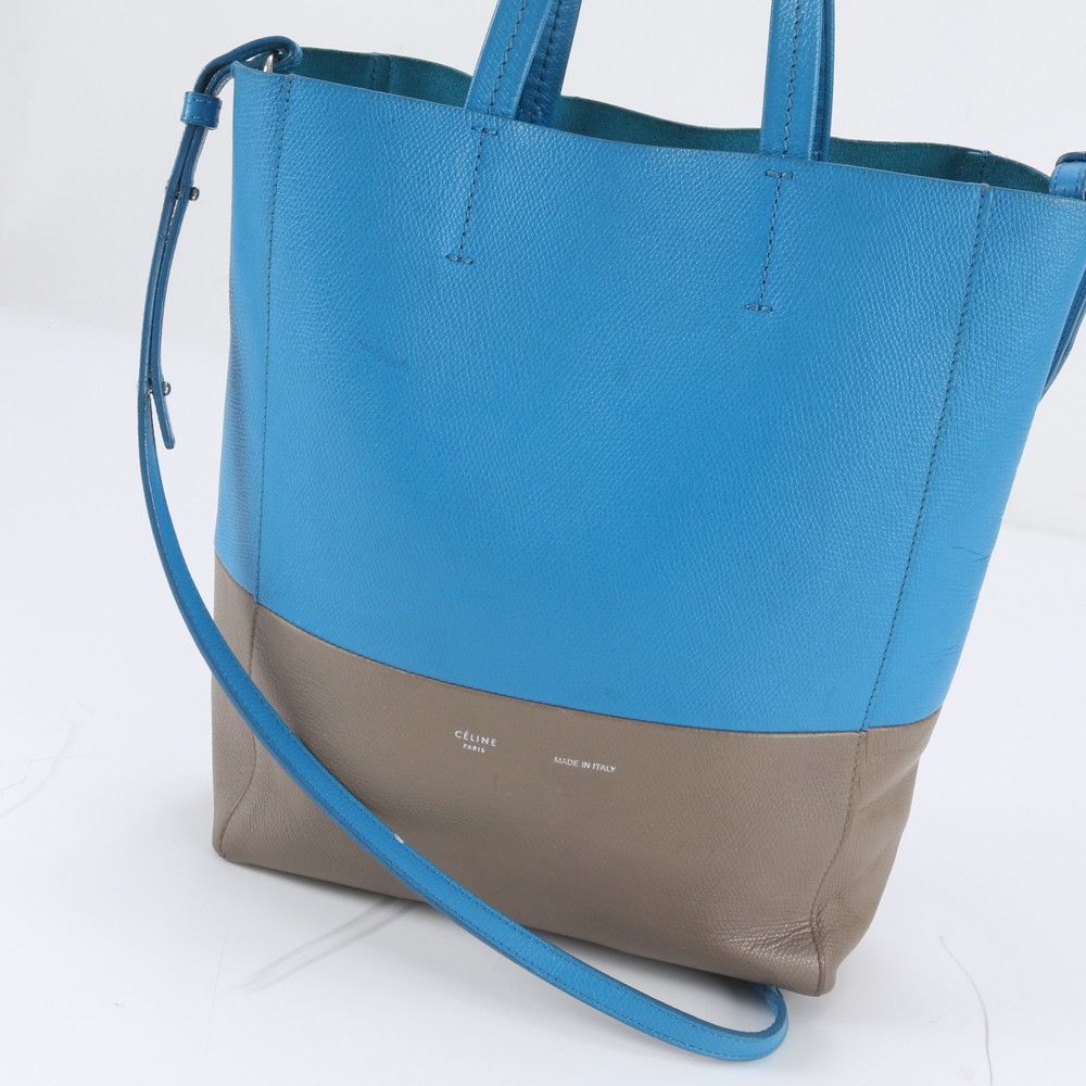 Celine Small Vertical Cabas Leather 2-Way Shoulder Bag Crossbody Hand — view 2