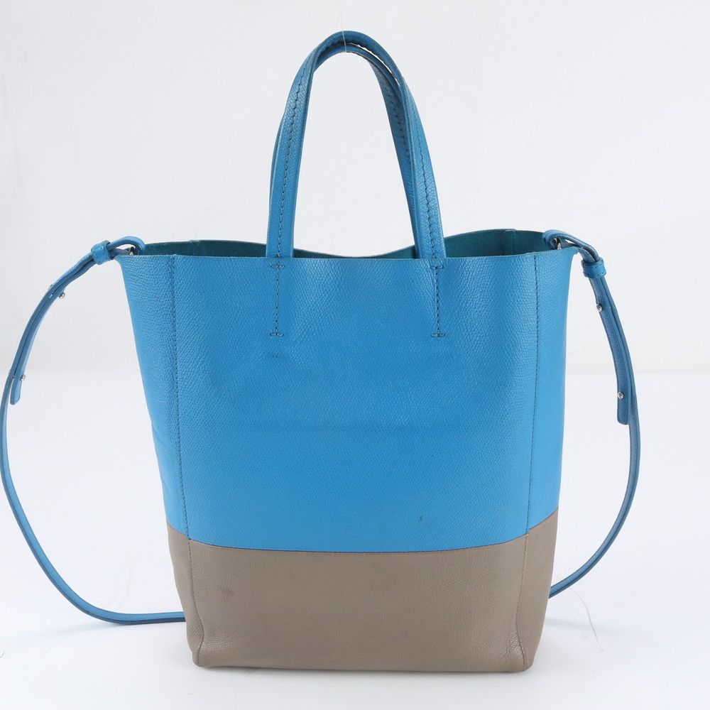 Celine Small Vertical Cabas Leather 2-Way Shoulder Bag Crossbody Hand — view 4