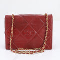 Chanel Quilted Lambskin Leather Chain Shoulder Bag