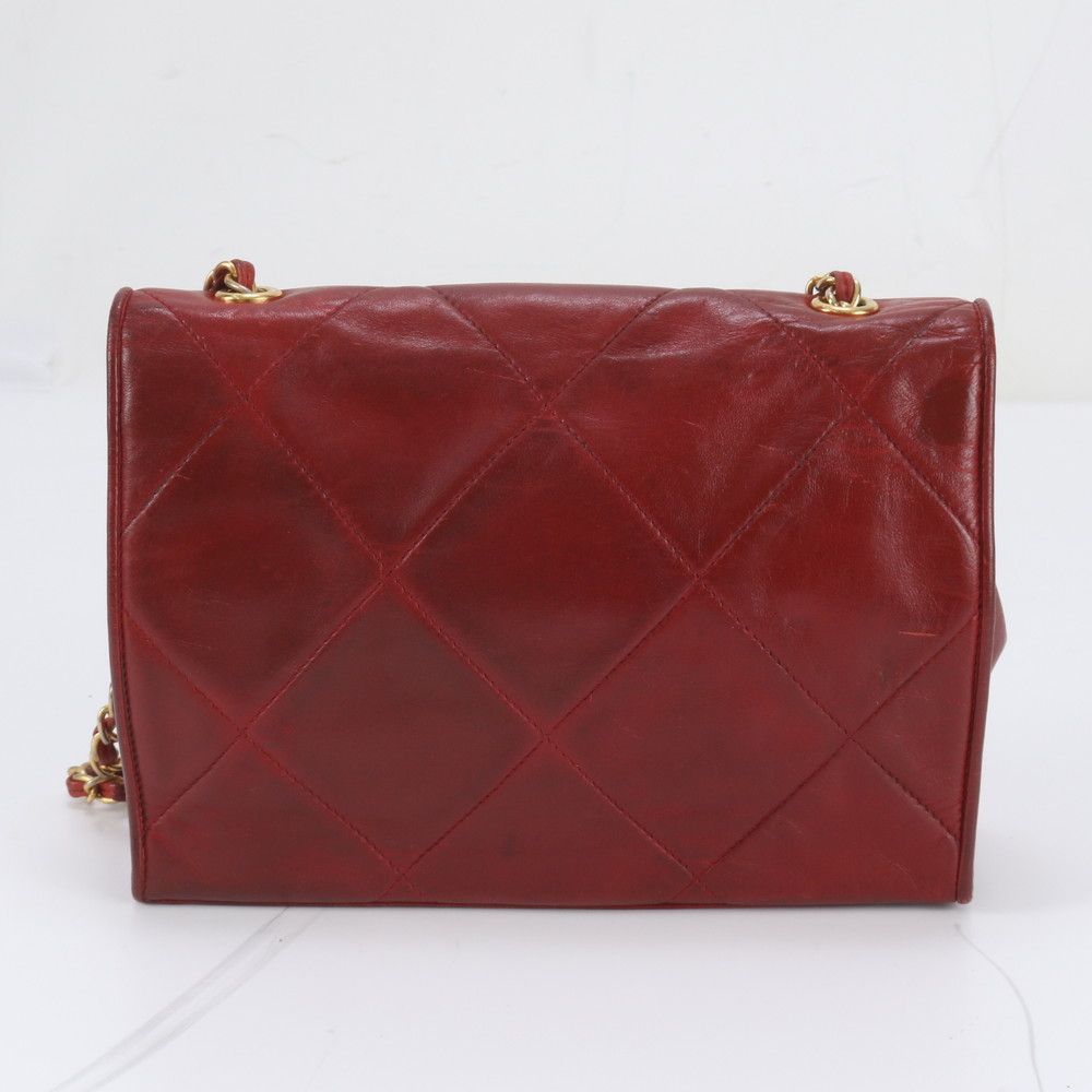 Chanel Quilted Lambskin Leather Chain Shoulder Bag — view 3