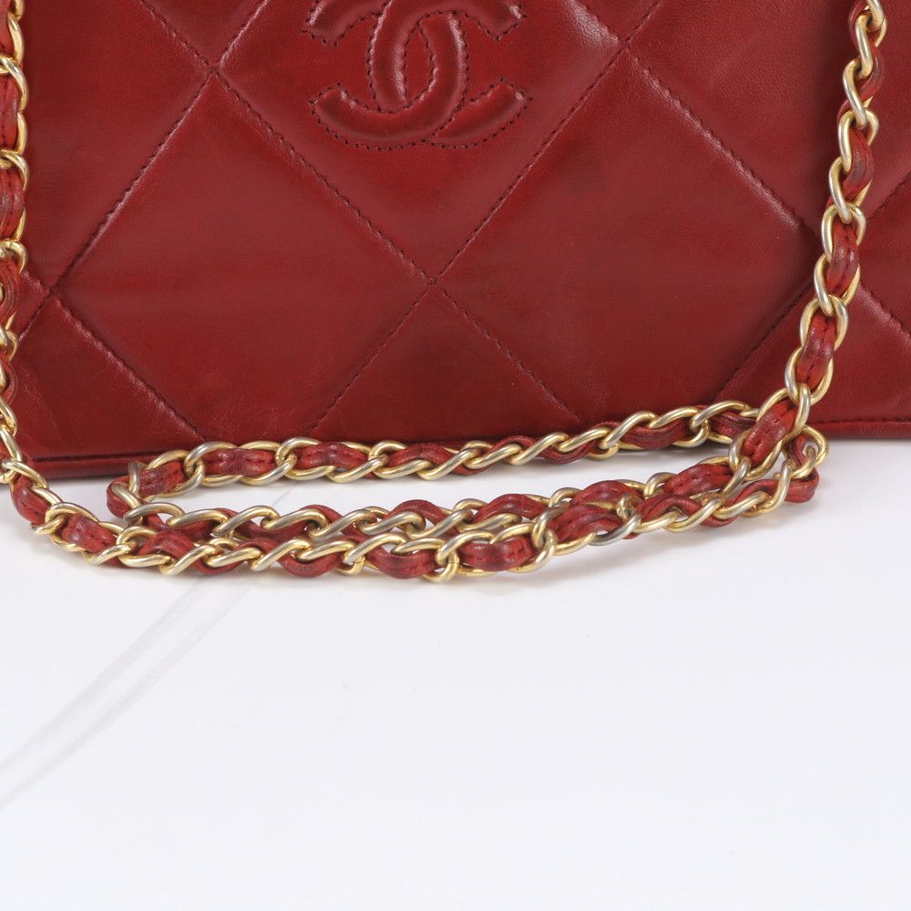 Chanel Quilted Lambskin Leather Chain Shoulder Bag — view 2