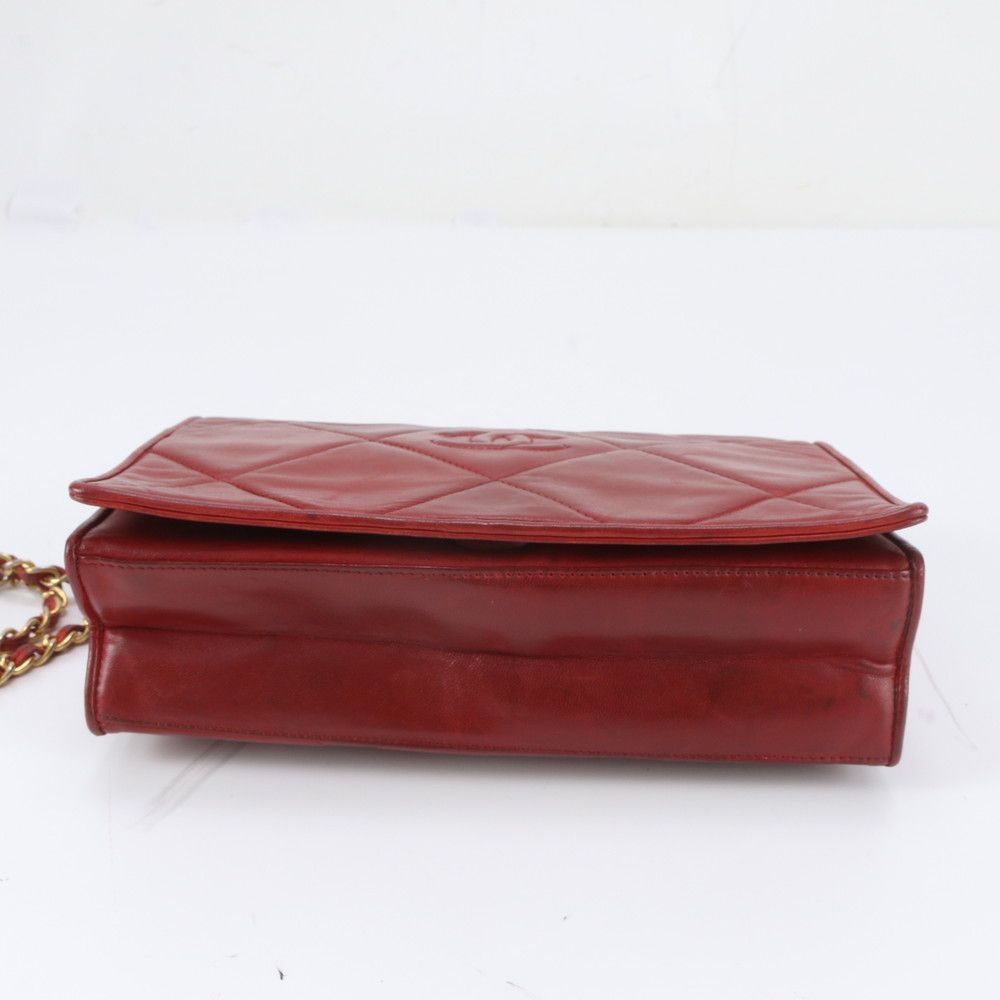 Chanel Quilted Lambskin Leather Chain Shoulder Bag — view 5