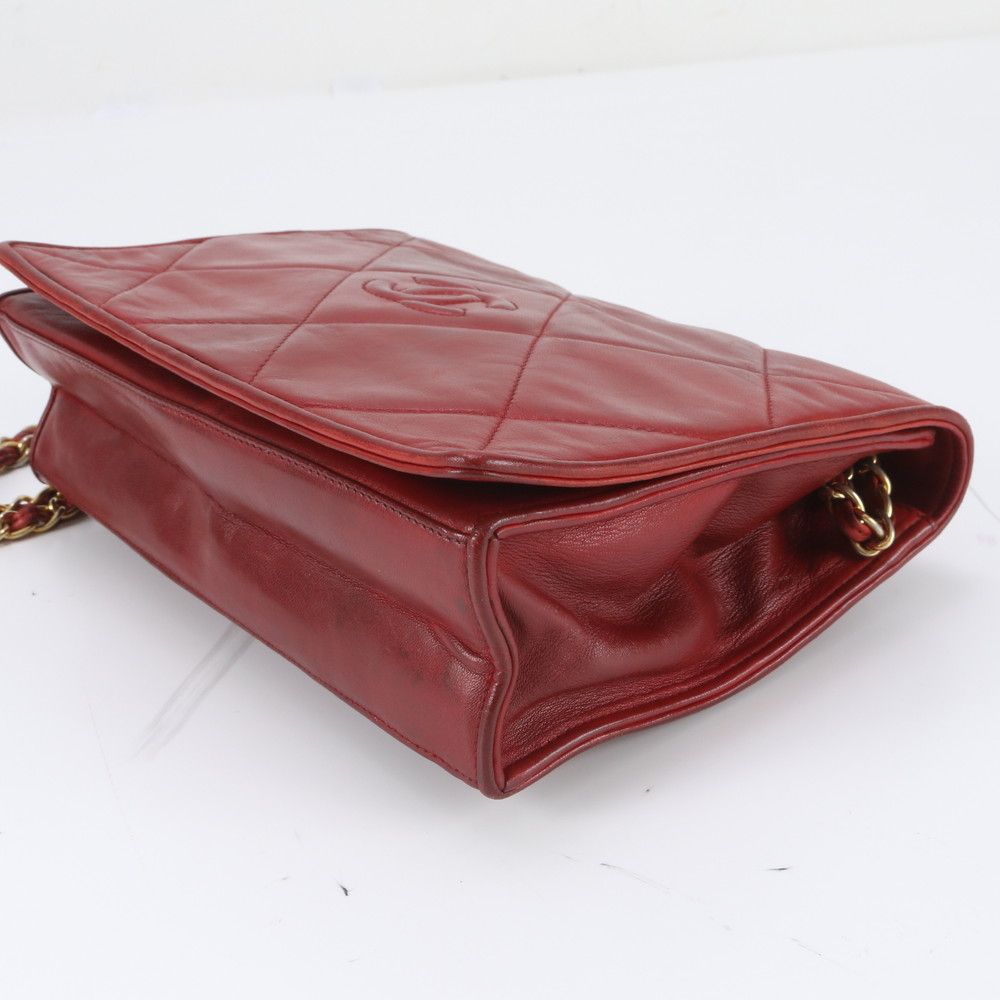 Chanel Quilted Lambskin Leather Chain Shoulder Bag — view 6