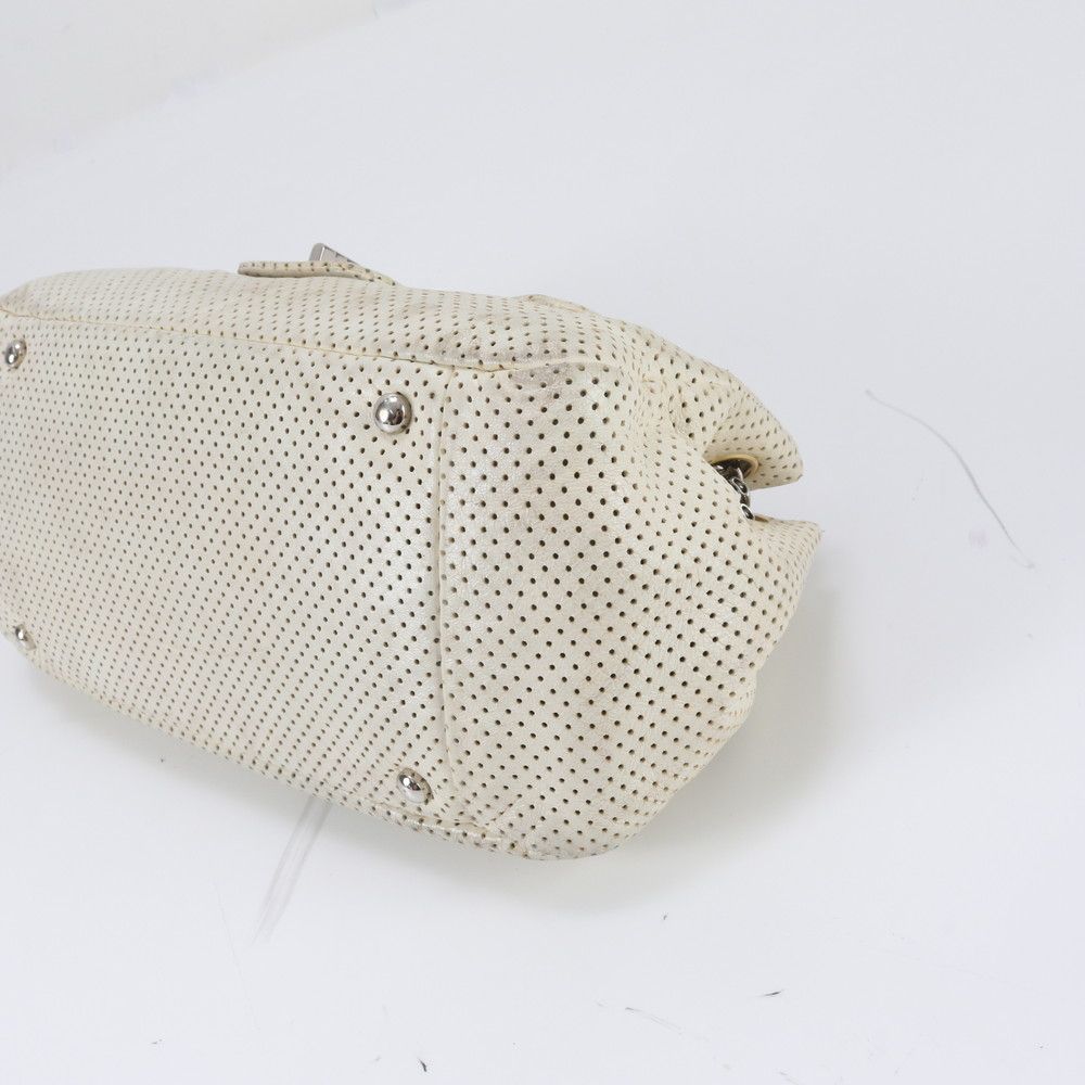 Chanel Boutique 2.55 Perforated Leather Shoulder Bag — view 6