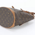 Louis Vuitton Monogram Bucket PM Leather Tote Bag Shoulder — view 4
