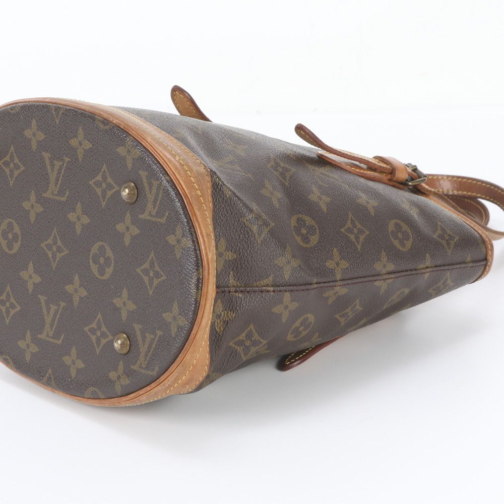 Louis Vuitton Monogram Bucket PM Leather Tote Bag Shoulder — view 4