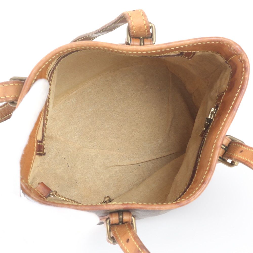 Louis Vuitton Monogram Bucket PM Leather Tote Bag Shoulder — view 7