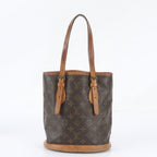 Louis Vuitton Monogram Bucket PM Leather Tote Bag Shoulder — view 3