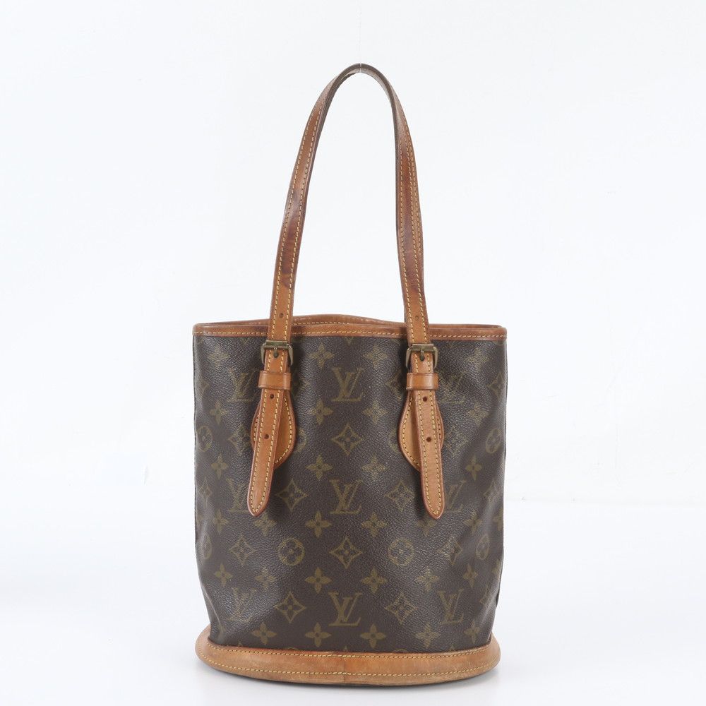 Louis Vuitton Monogram Bucket PM Leather Tote Bag Shoulder — view 3