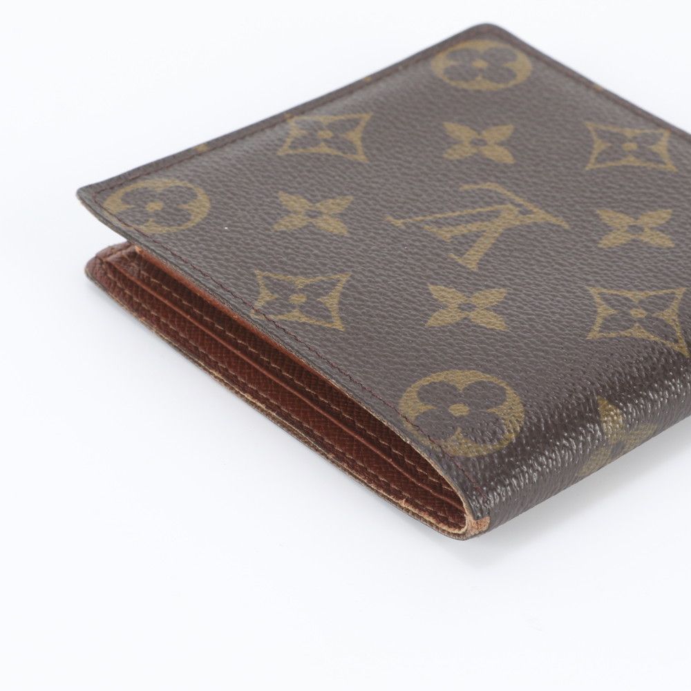 Louis Vuitton Monogram Portefeuille Cartes Credit Monet Leather Bifold Wallet — view 4