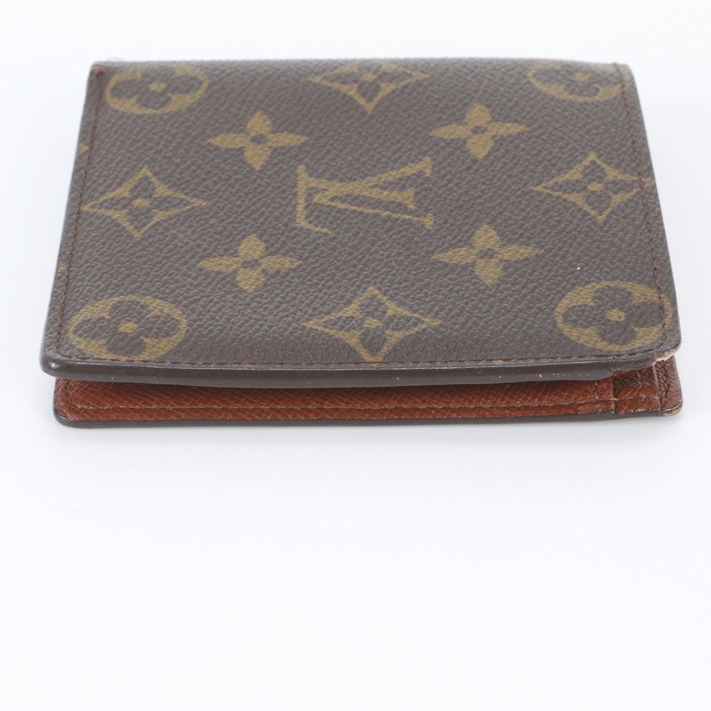 Louis Vuitton Monogram Portefeuille Cartes Credit Monet Leather Bifold Wallet — view 5