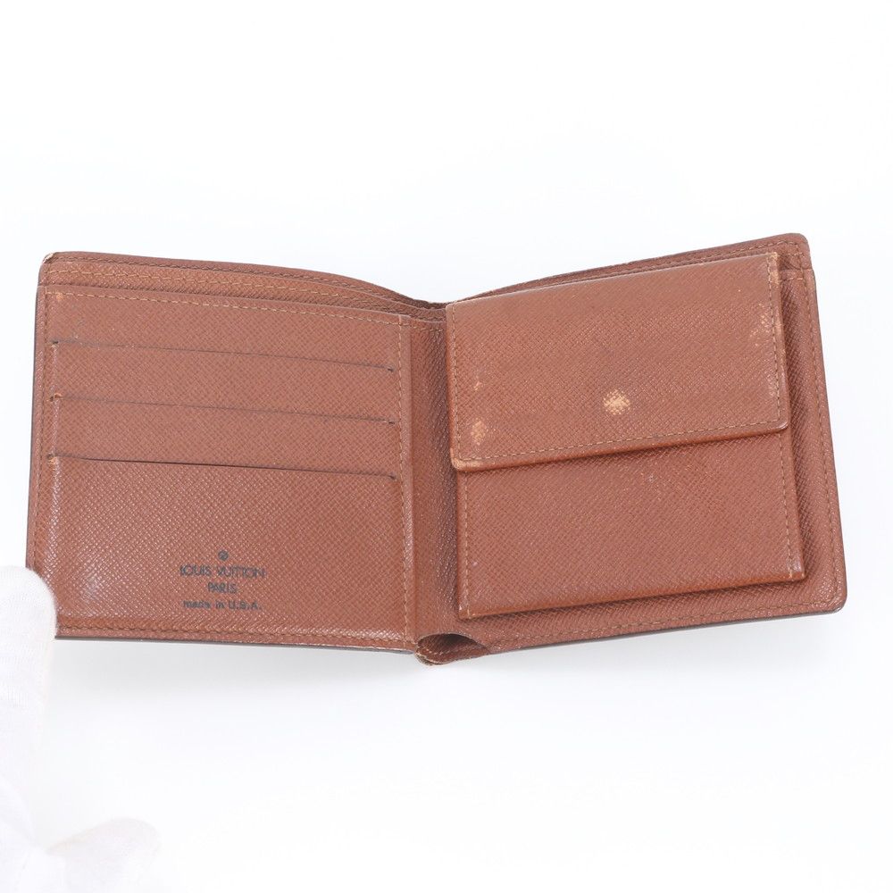 Louis Vuitton Monogram Portefeuille Cartes Credit Monet Leather Bifold Wallet — view 6