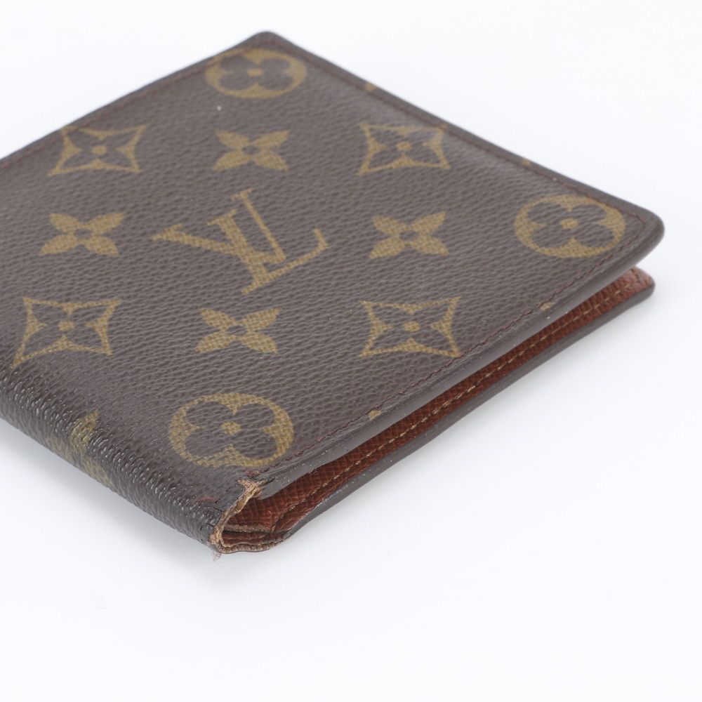 Louis Vuitton Monogram Portefeuille Cartes Credit Monet Leather Bifold Wallet — view 3