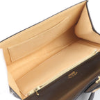 Gucci Vintage Leather Shoulder Bag Tote Hand Black — view 7