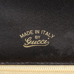 Gucci Vintage Leather Shoulder Bag Tote Hand Black — view 8