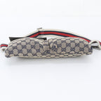 Gucci GG Canvas Leather Belt Bag Body Waist Pouch — view 6
