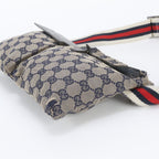 Gucci GG Canvas Leather Belt Bag Body Waist Pouch — view 4