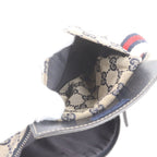 Gucci GG Canvas Leather Belt Bag Body Waist Pouch — view 8