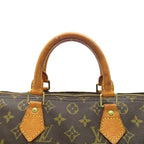 Louis Vuitton Speedy 30 Monogram Handbag Brown — view 2