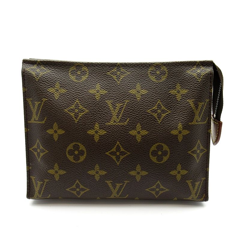 Louis Vuitton Poche Toilette 19 Monogram Second Bag Brown