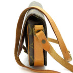 Louis Vuitton Mini Cartouchiere Monogram Shoulder Bag Brown — view 3