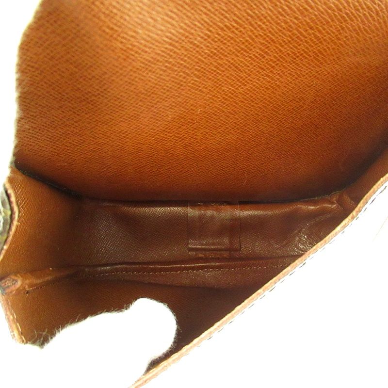 Louis Vuitton Mini Cartouchiere Monogram Shoulder Bag Brown — view 7