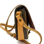 Louis Vuitton Mini Cartouchiere Monogram Shoulder Bag Brown — view 5