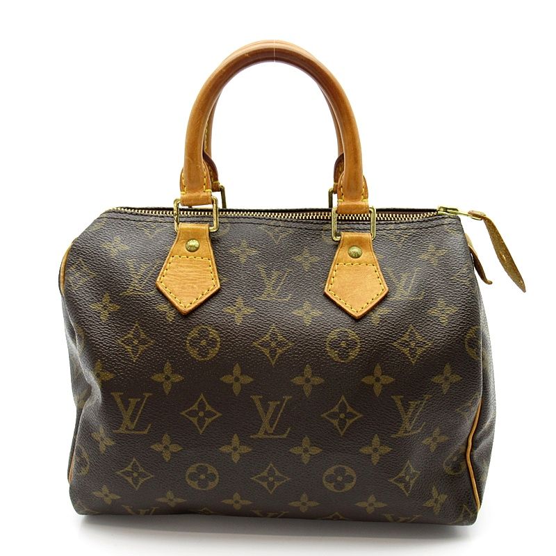 Louis Vuitton Speedy 25 Monogram Handbag Brown
