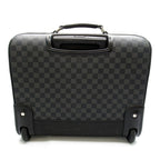 Louis Vuitton Pilot Case Damier Graphite Travel Bag Black Gray — view 4