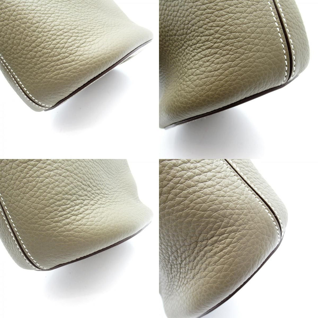 Hermes in the Loop 18 Taurillon Clemence Veau Handbag Etoupe — view 7