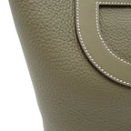 Hermes in the Loop 18 Taurillon Clemence Veau Handbag Etoupe — view 2