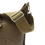 Hermes Evelyne 3 PM Taurillon Clemence Shoulder Bag Etoupe — view 2