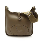 Hermes Evelyne 3 PM Taurillon Clemence Shoulder Bag Etoupe