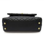 Chanel Coco Handle XS 2-Way Handbag Caviar Leather Black Medium — view 5