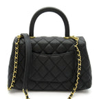 Chanel Coco Handle XS 2-Way Handbag Caviar Leather Black Medium — view 3