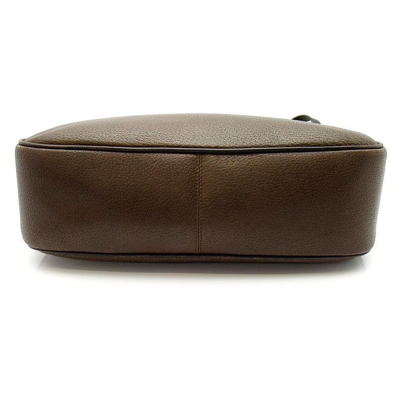 Gucci Vintage Shoulder Bag Leather Brown — view 6