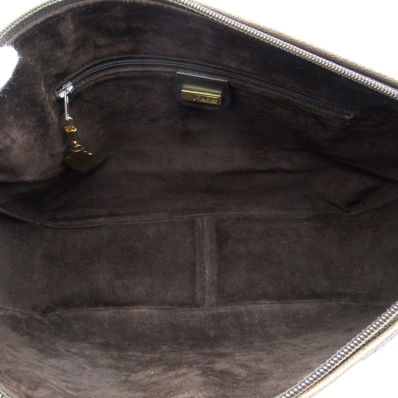 Gucci Vintage Shoulder Bag Leather Brown — view 7