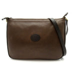 Gucci Vintage Shoulder Bag Leather Brown